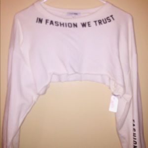 Over a shirt crop top